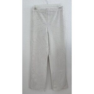 MASSIMO FABRO Italy Women's White Geometrical Pants Office Career Workwear‎ US 2